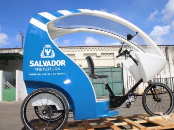 Triciclo velo-táxi vai começar a operar em Salvador