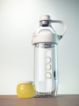O sistema é composto por uma garrafa reutilizável e pelos pods – pequenas cápsulas com combinações de sabor e nutrientes