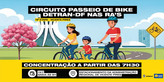 Circuito de Passeio de Bike do Detran-DF nas RAs